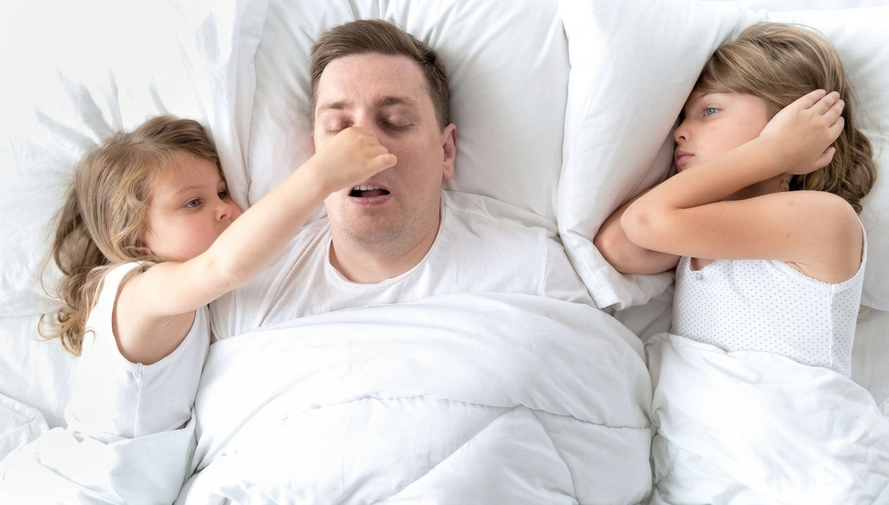 Seu Pai Ronca? Saiba como isso afeta toda a família.