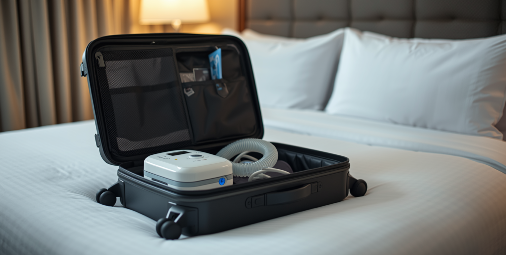 viajar com CPAP mantendo tratamento da apneia do sono durante viagem